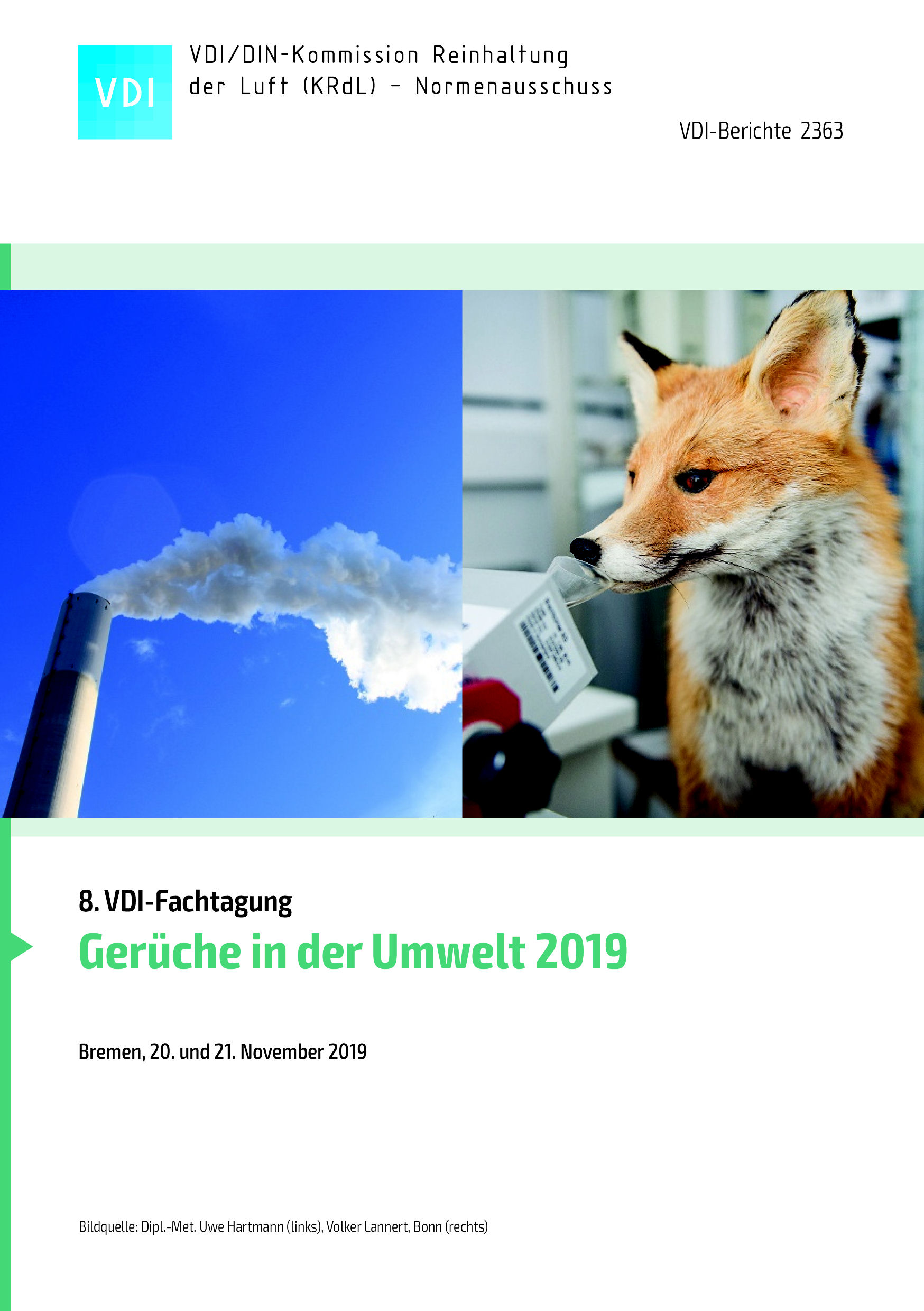 Gerüche In Der Umwelt 2019 - VDI Nachrichten