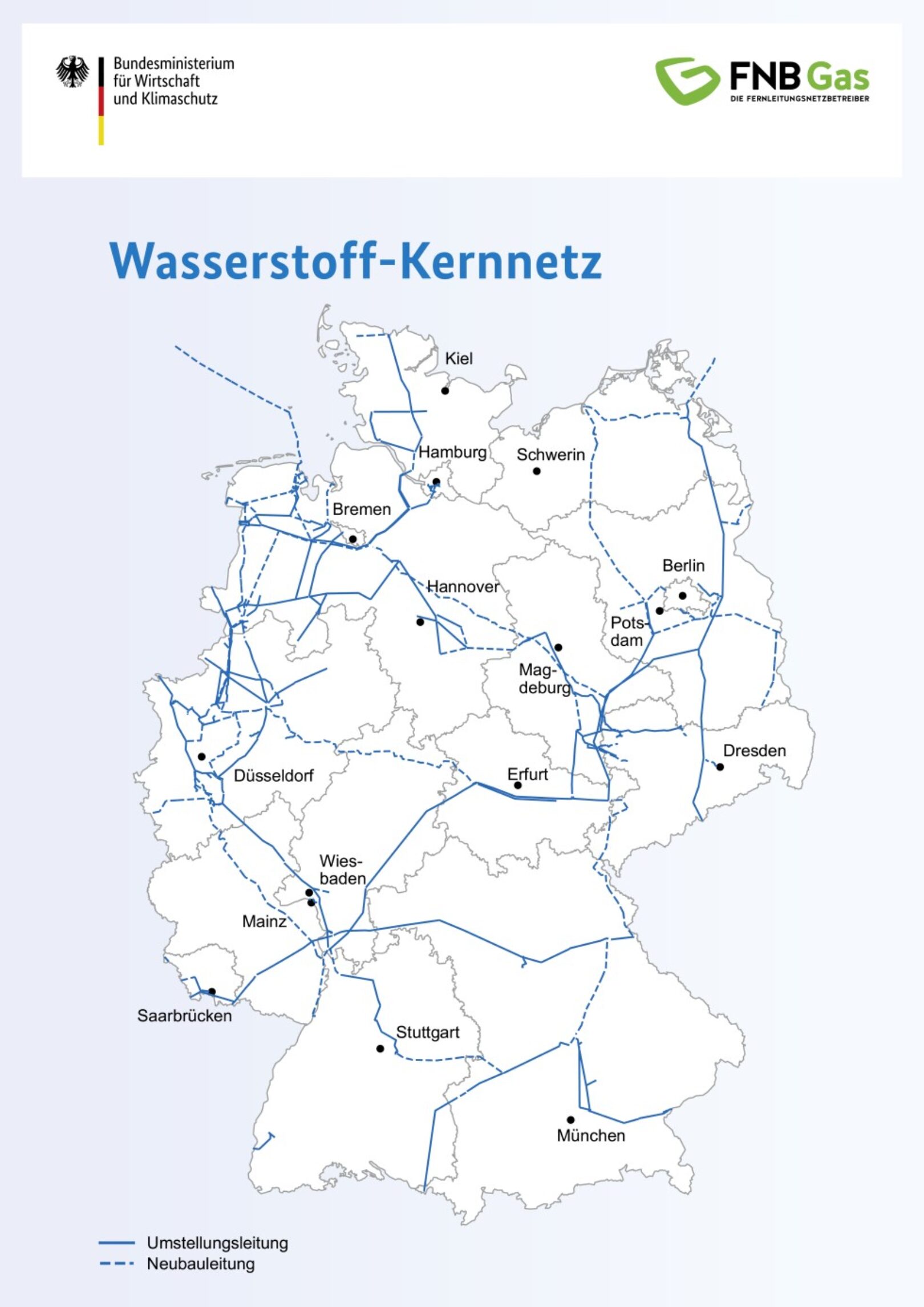 Wasserstoffnetz Erhält 9700 Km Leitungen - VDI Nachrichten