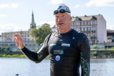 Mit Langstreckenschwimmen wirbt Andreas Fath für Umweltschutz