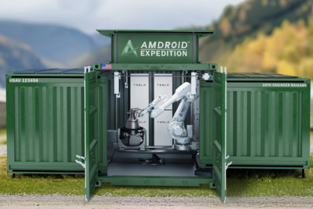 Gedruckte Bauteile aus autonomen Containern